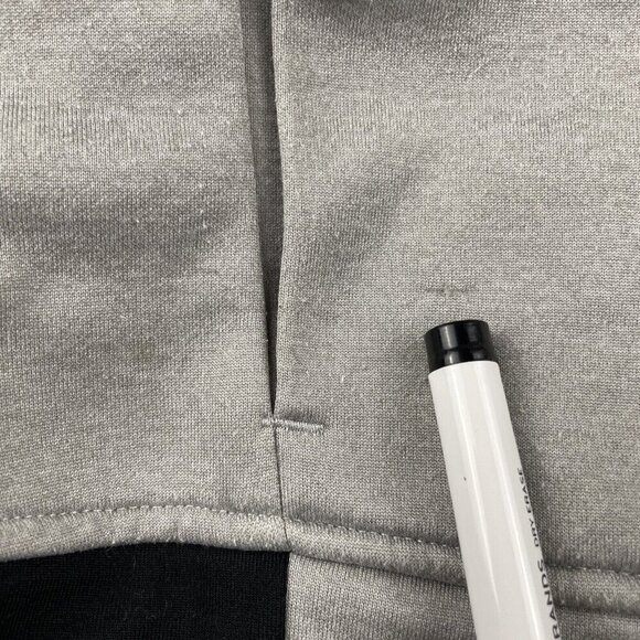 Adidas Full Zip Hoodie Sweatshirt Jacket Women’s Small Gray Thumb Holes Pockets - Picture 11 of 11